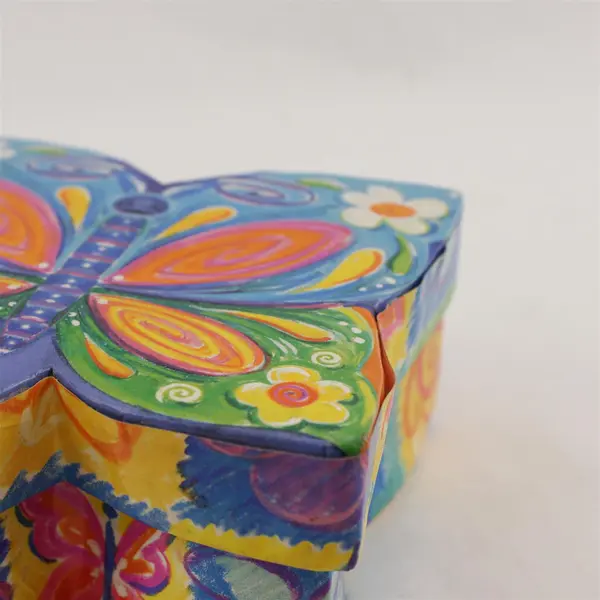 Lot of 11 Small Butterfly Hair Clips Multi-Color with Storage Box