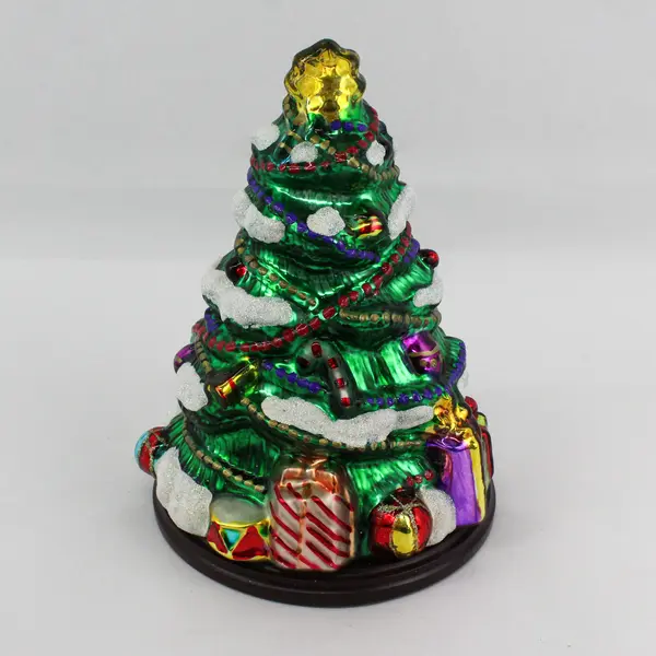 2003 Thomas Pacconi Classics 10.5” Blown Glass Christmas Tree w/COA
