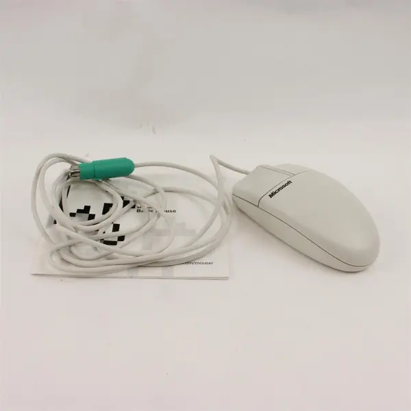 Microsoft Basic PS/2 Wired Mouse Ambidextrous Scroll Wheel - Open Box