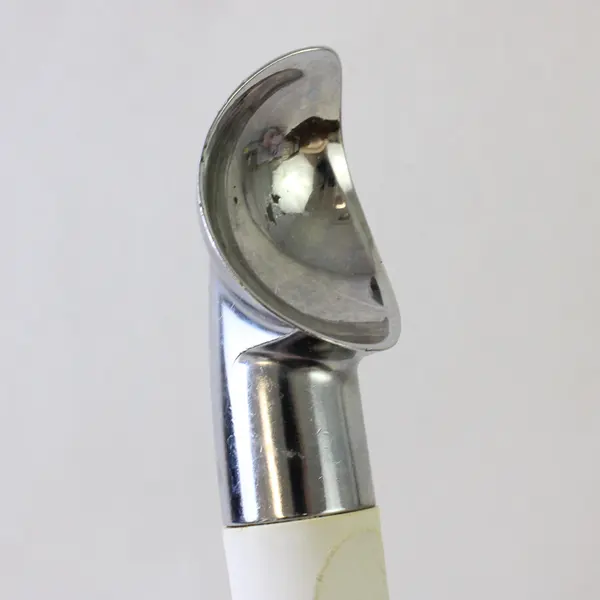 Vintage Tupperware White/Green Handle Ice Cream Scoop Heavy Duty 9" Long