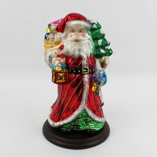 2004 Thomas Pacconi Blown Glass Santa Ornament  10.75"