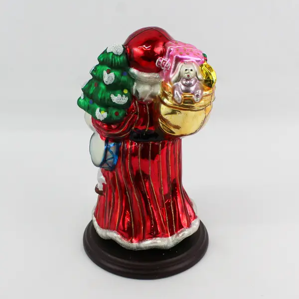 2004 Thomas Pacconi Blown Glass Santa Ornament  10.75"