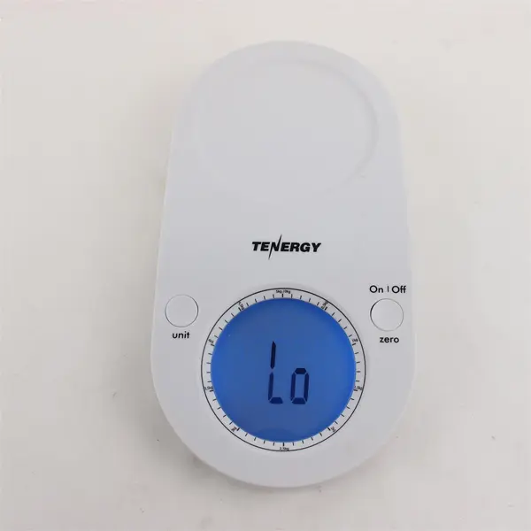 Tenergy Digital Kitchen Scale 58009 White Slim Tested Works