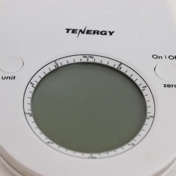 Tenergy Digital Kitchen Scale 58009 White Slim Tested Works