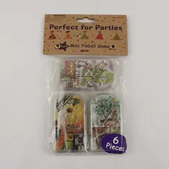 Toysmiths 6pk Mini Handheld Pinball Games Party Favors Bag Fillers