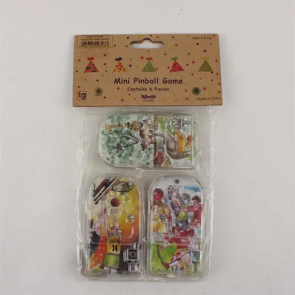 Toysmiths 6pk Mini Handheld Pinball Games Party Favors Bag Fillers