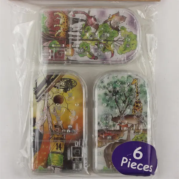 Toysmiths 6pk Mini Handheld Pinball Games Party Favors Bag Fillers