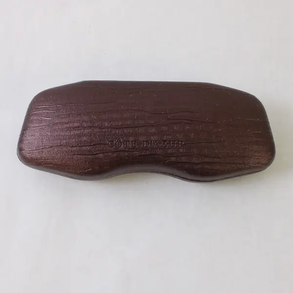 Cote D'Azur Solid Sparkle Purple Color Hard Clamshell Glasses Case 6.5" Long