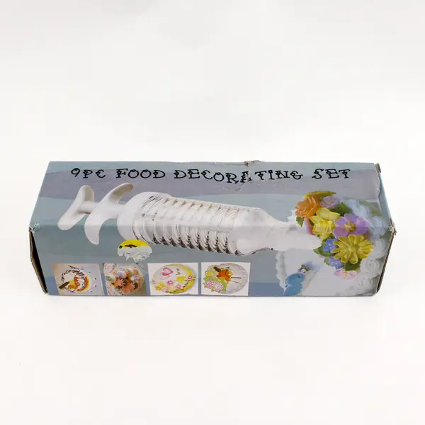 Giftco Inc 7115 9pc White Plastic Food Decorating Set - New Open Box