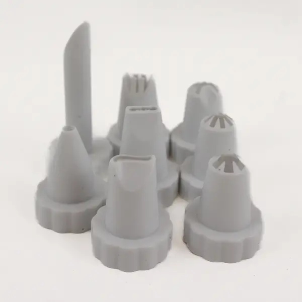 Giftco Inc 7115 9pc White Plastic Food Decorating Set - New Open Box