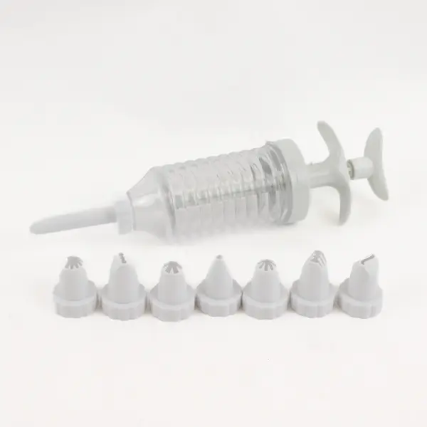 Giftco Inc 7115 9pc White Plastic Food Decorating Set - New Open Box