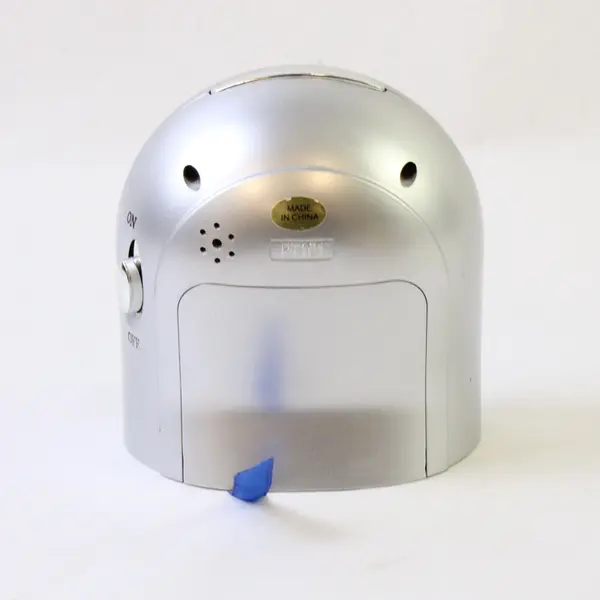 Heavy Duty Silver Alarm Clock Glow-in-the-Dark Numbers Loud Analog