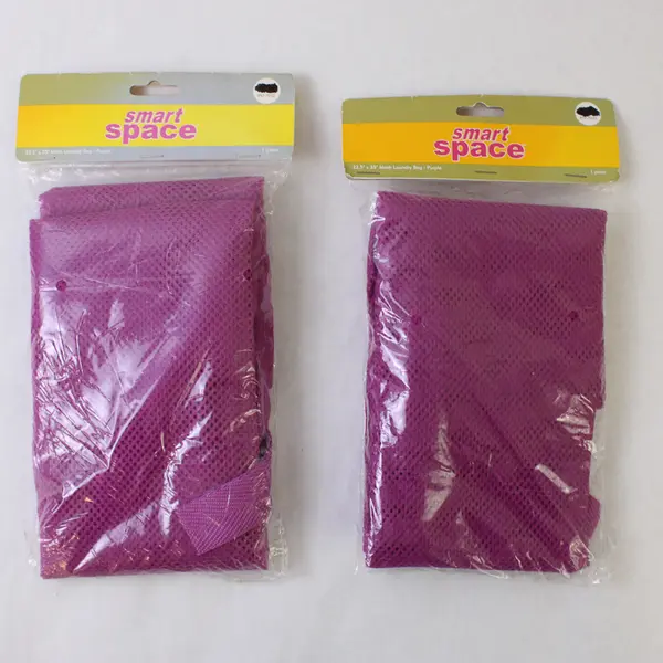 Lot Of 2 Jo-Ann Stores Inc Smart Space Purple 23.5" x 35" Mesh Laundry Bags 2008