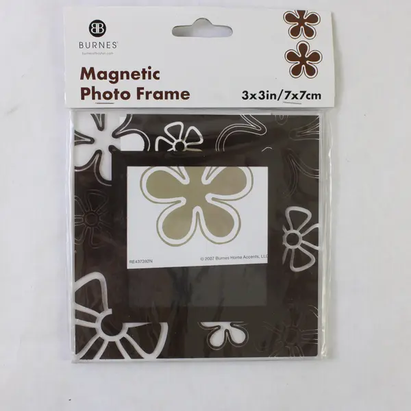 Lot Of 4 Burnes Of Boston Multicolor Plastic Magnetic Photo Frame 3" x 3" (2007)