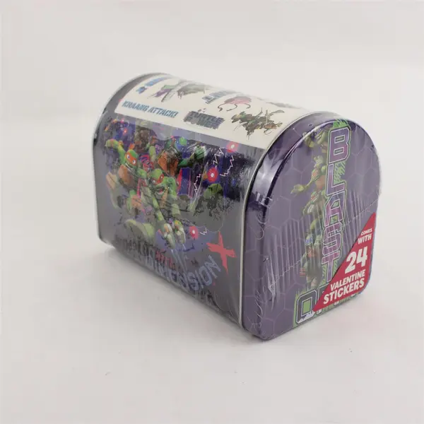 TMNT Tin Mailbox Box Company Sealed New w/24 Valentines
