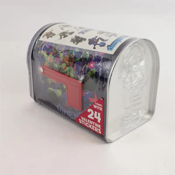 TMNT Tin Mailbox Box Company Sealed New w/24 Valentines