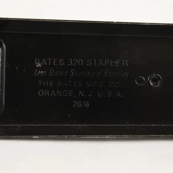 Vintage Bates 320 Brown Stapler Made in USA Tested Works