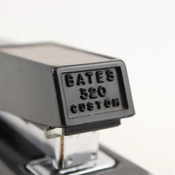 Vintage Bates 320 Brown Stapler Made in USA Tested Works