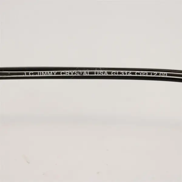 Jimmy Crystal Swarovski Black Reading Glasses 2.00x Ready-to-Wear