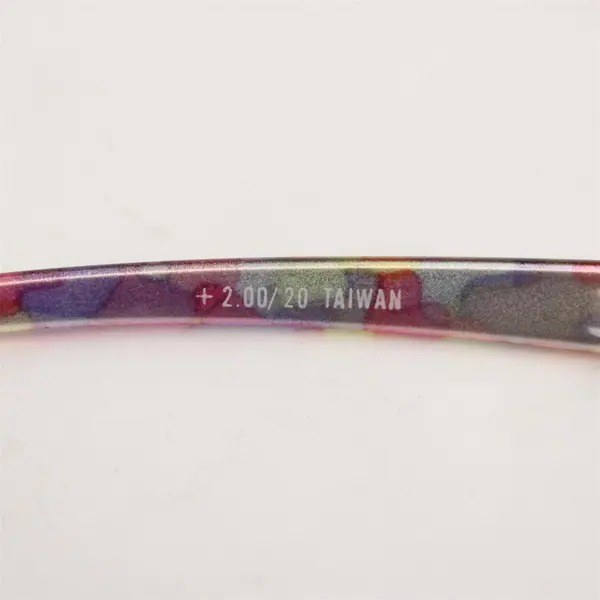 Lot of 2 Reading Glasses 2.00x Multicolor & Brown/Gold Frames