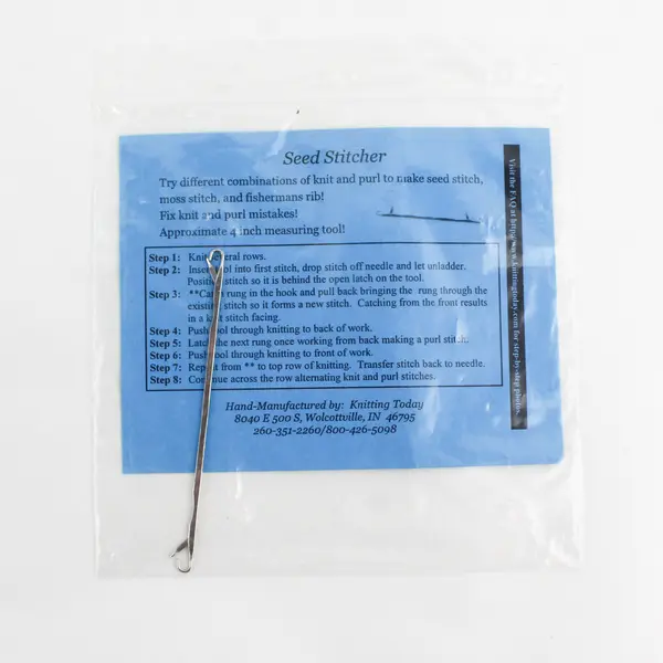 Lot of 4 Circular Knitting Needles And A Seed Stitcher