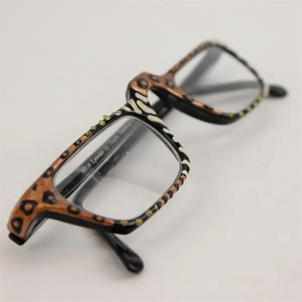 Lot of 2 Pairs Reading Glasses 2.00 Strength Blue/White & Zebra/Cheetah
