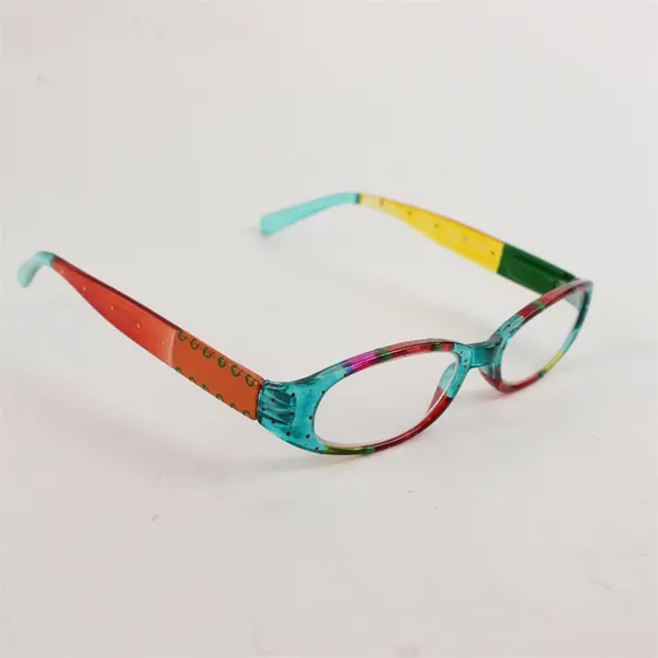 Lot of 2 Pairs Reading Glasses 2.00 Multicolor & Dark Red