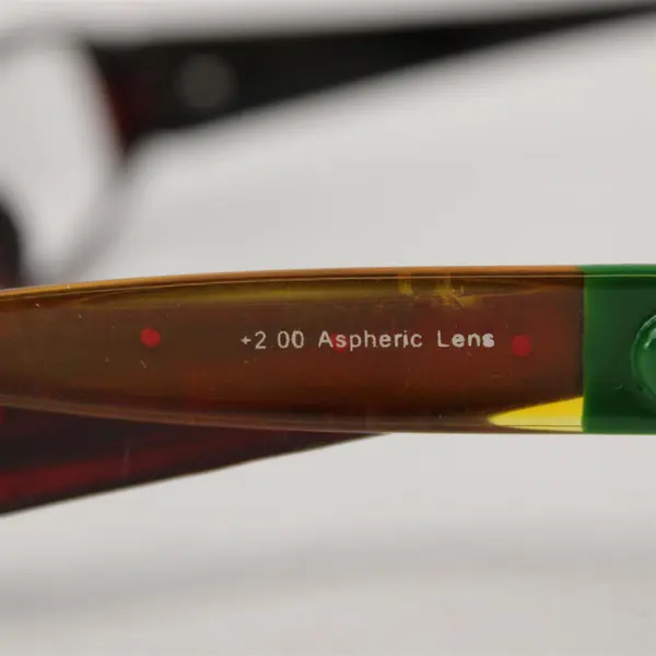 Lot of 2 Pairs Reading Glasses 2.00 Multicolor & Dark Red