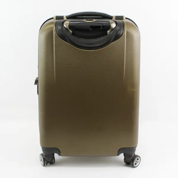 Vtg 22" Brown Samsonite Hard Side Expandable Suitcase With Wheels
