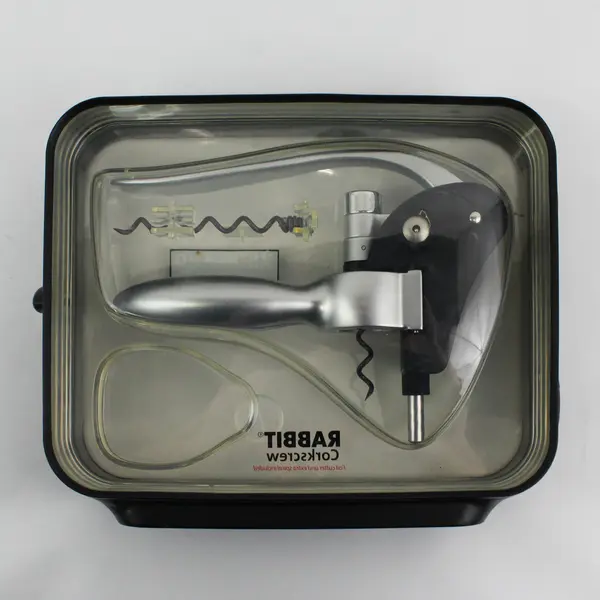 Kirkland Signature Hand Held Rabbit Corkscrew Hard Case Extra Spiral