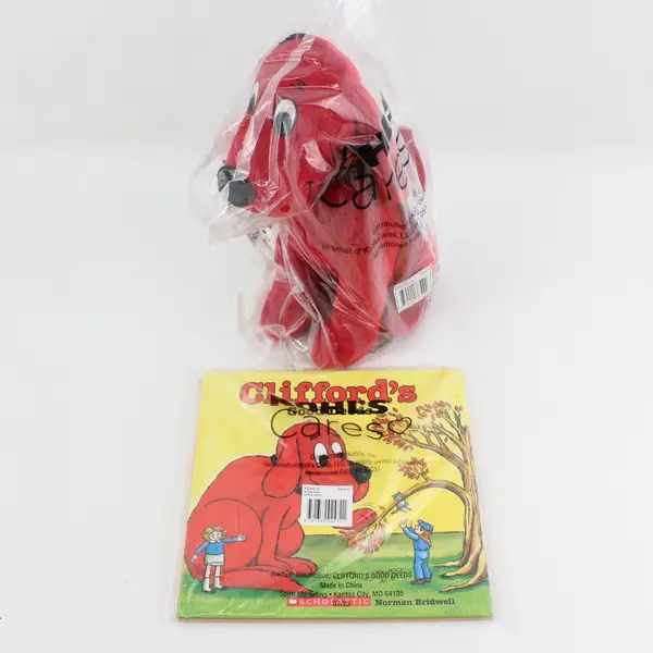 Kohl's Cares Clifford Big Red Dog 11.5in Sitting Plush Stuffed Animal W/Book NIP