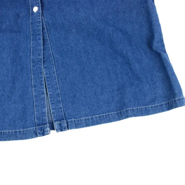 Vintage Original Ty Wear Women's 18 Medium Wash Denim Sleeveless Maxi Dress