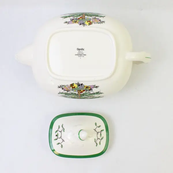 Spode Christmas Tree Gold Collection Teapot Porcelain