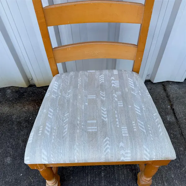 Broyhill Ladderback Upholstered Armless Chair- Local Pickup Only 