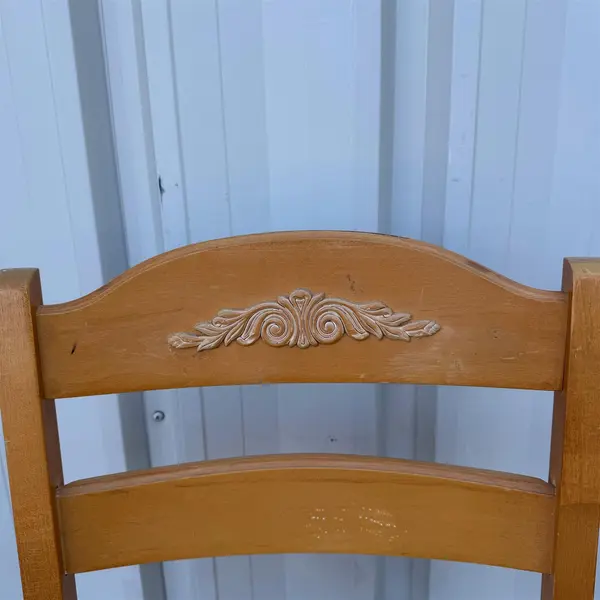 Broyhill Ladderback Upholstered Armless Chair- Local Pickup Only 
