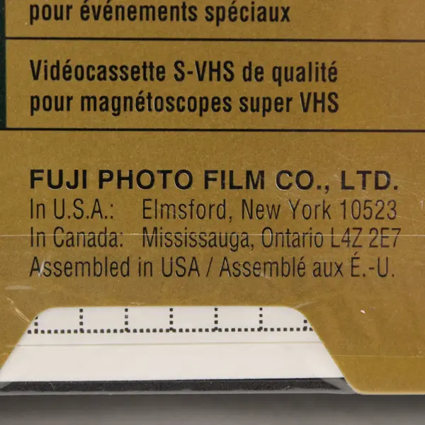 Fuji Film Pro 120 6hr Blank VHS Video Tape New Sealed