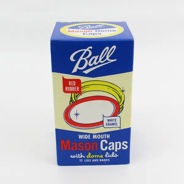 One Dozen Ball Wide Mouth Canning Jar Lids And Rings Open Box Unused