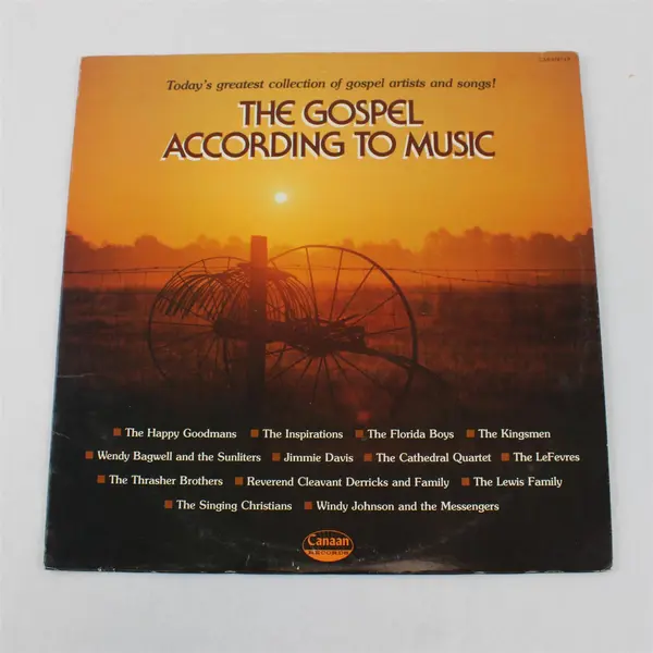 1976 Word Record The Gospel According to Music 12" Vinyl LP Gospel Compilation 