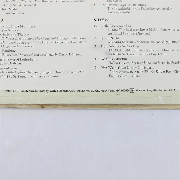 Joy To The World 30 Classic Christmas Melodies 3 Record Set 12" Vinyl Record 