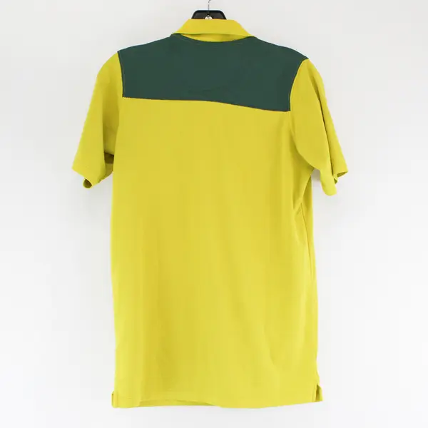 Knights Apparel Yellow and Green Oregon Ducks Polo Men's Small 34/36