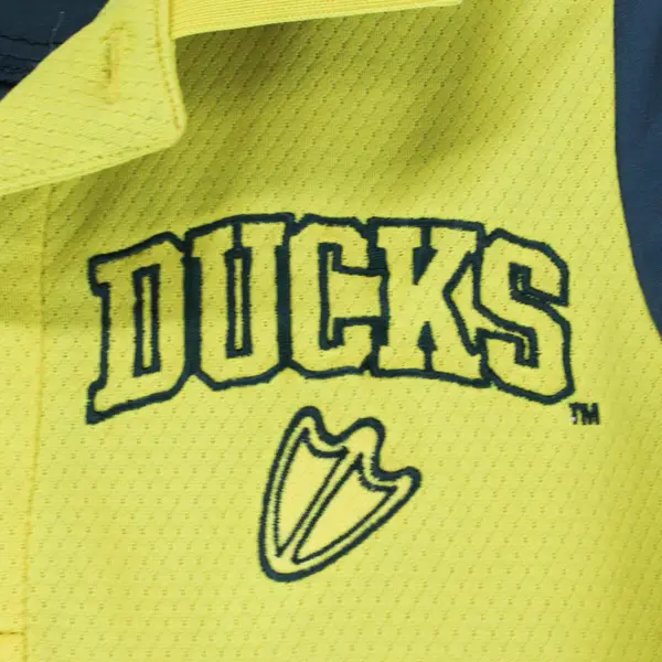 Knights Apparel Yellow and Green Oregon Ducks Polo Men's Small 34/36