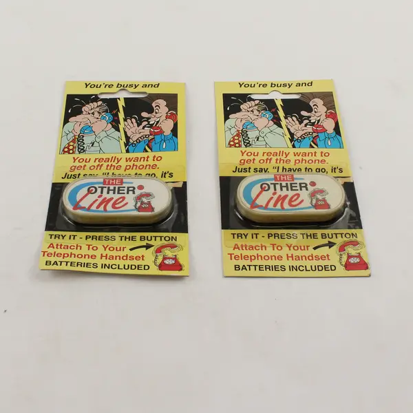 Lot of 2 Vintage 'The Other Line' Telephone Gag - NIP