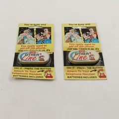 Lot of 2 Vintage 'The Other Line' Telephone Gag - NIP