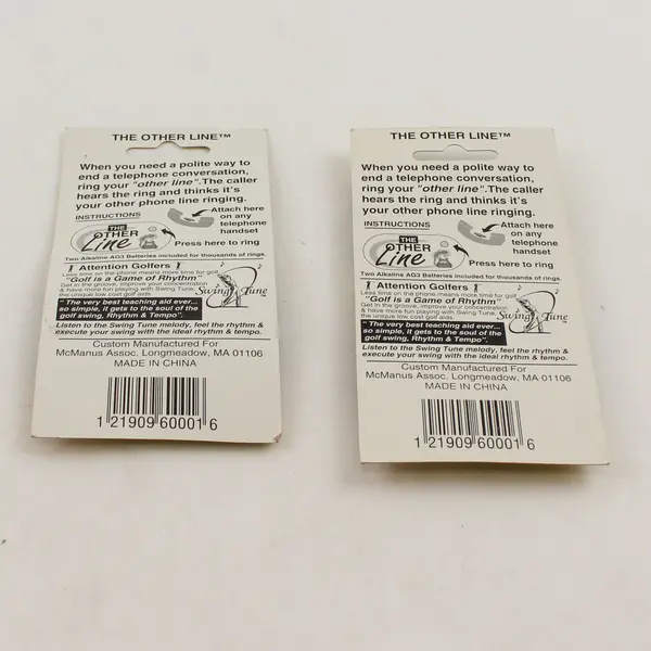Lot of 2 Vintage 'The Other Line' Telephone Gag - NIP