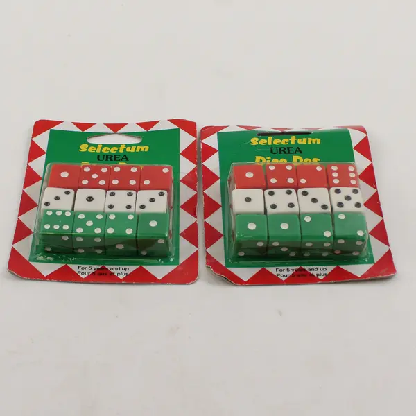 Lot of 2 Vintage Selectum Sealed Dice Packs 12 Dice Each New Old Stock