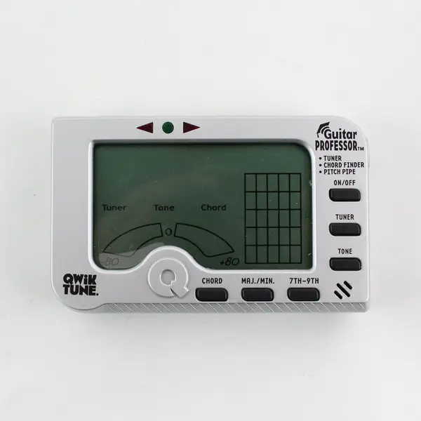 Qwik Tune Guitar Professor GP-1 Tuner Chord Finder Pitch Pipe 3-in-1