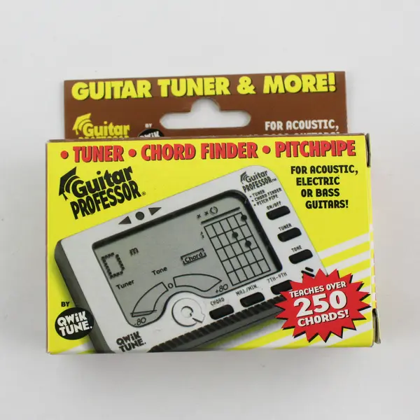 Qwik Tune Guitar Professor GP-1 Tuner Chord Finder Pitch Pipe 3-in-1