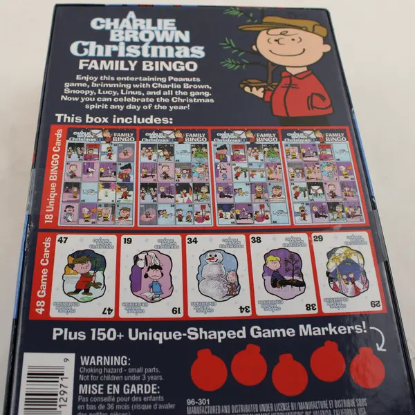 Family Bingo Game A Charlie Brown Christmas 2019, Complete  