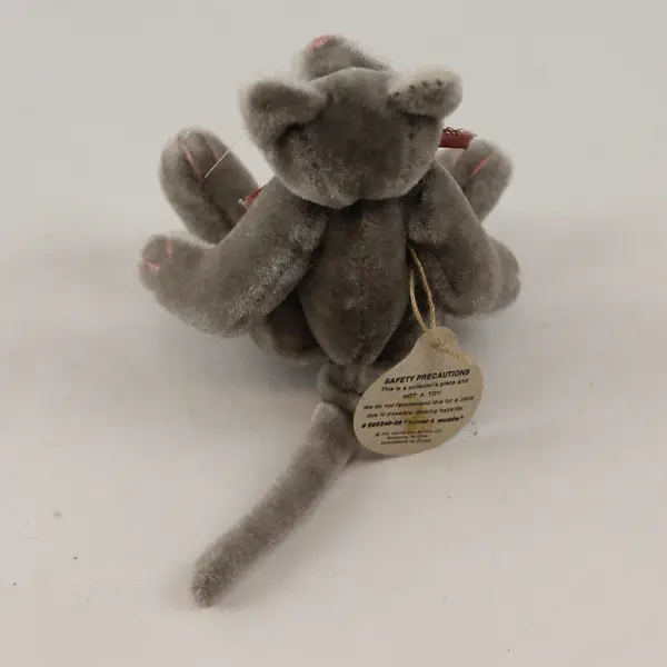 Boyds Bears Turner F. Wuzzie Miniature Jointed Cat Figurine 3.5"