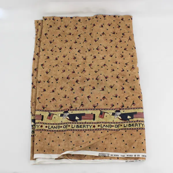 Patriotic Land of Liberty Debbie Mumm Cotton Fabric, 46"x120" 